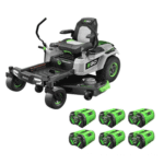 EGO Power+ Z6 ZT5207L 52" 56V Battery Zero-Turn Riding Mower Kit with Battery Charger and Six 12.0 Ah Batteries