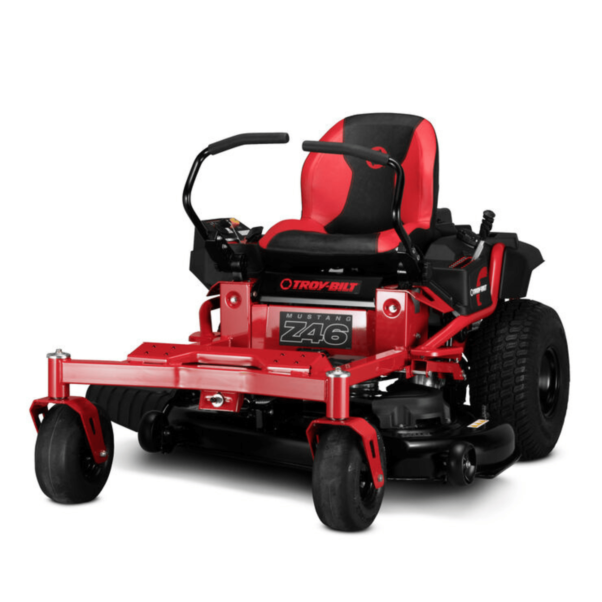 Black and White Circle Dark & Trendy Business Logo (64) Troy-Bilt Mustang Z46 Zero-Turn Riding Lawn Mower - Image 1